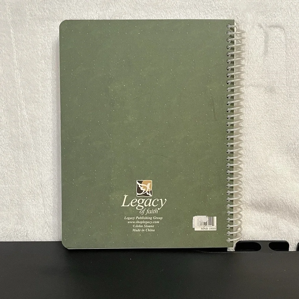 John Sloane Legacy Of Faith Spiral Notebook Journal Winter Church Scene 2 Peter